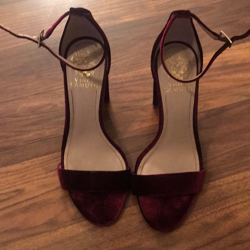 Velvet heels
